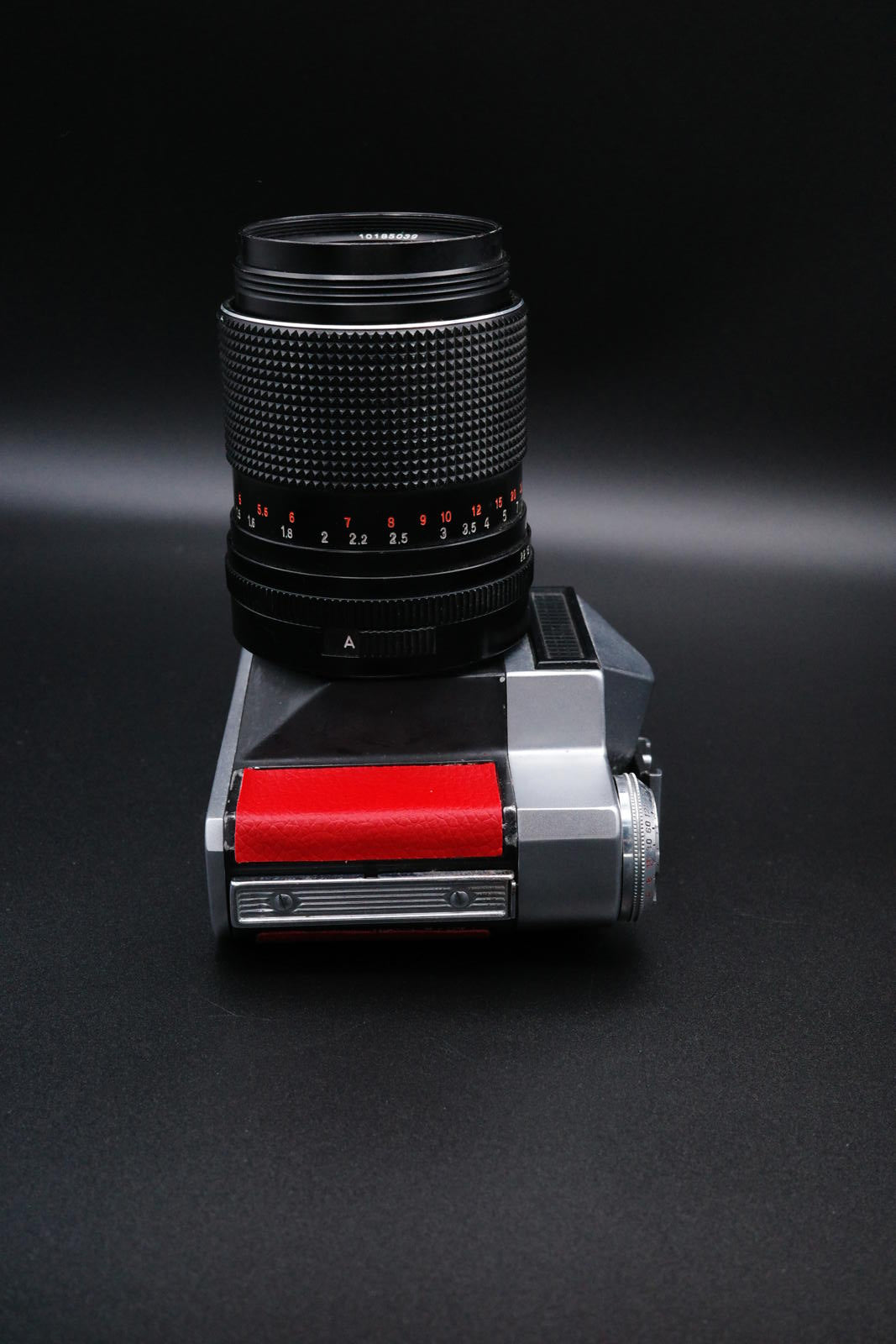 Working Zenit-E 35mm Vintage SLR Film Camera – Red Leather Ziess Jena DDR 135mm