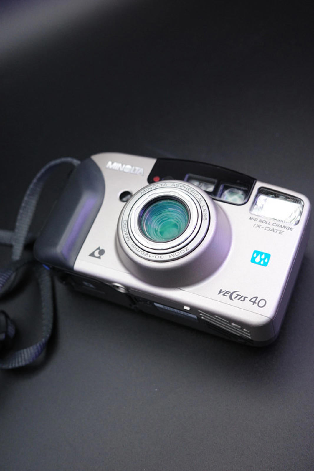Minolta Vectis 40 Compact Zoom Point and Shoot Film Camera - Includes Manual Tested & Working