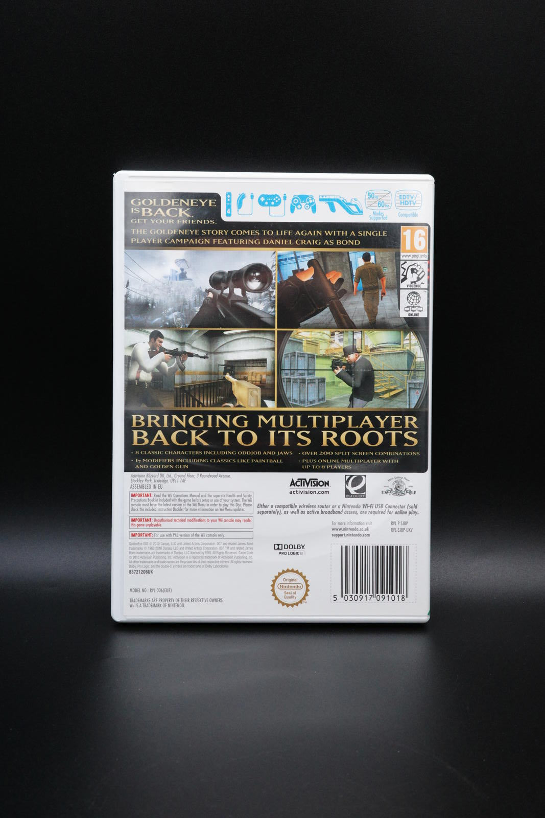 GoldenEye 007 (James Bond) Nintendo Wii PEGI 16+ Shoot 'Em Up Game
