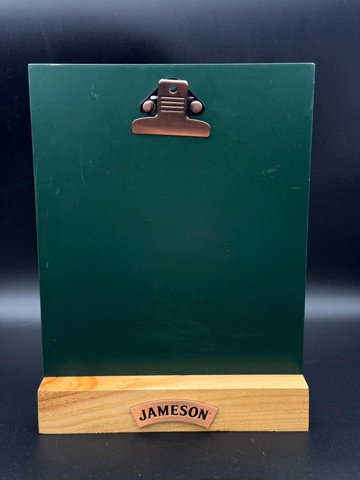 Jameson Chalkboard With Bulldog Clip - Great For Bars & Man Caves