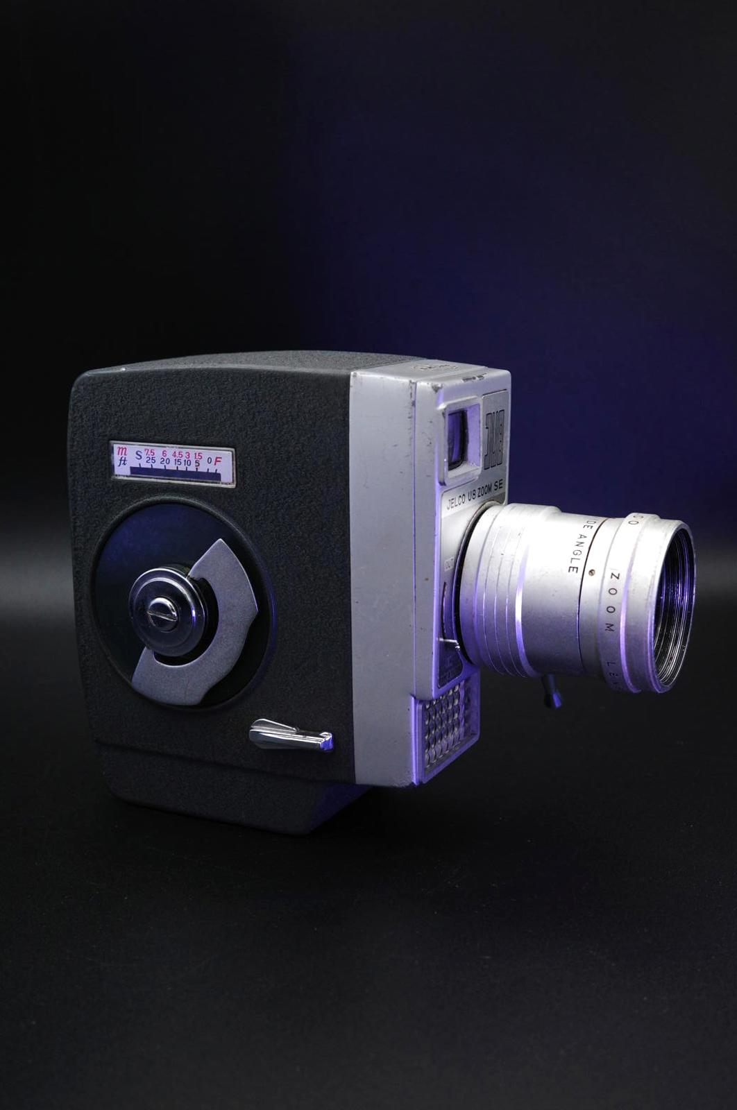Jelcou 8 Zoom SE 8mm Camcorder – Vintage 1960's Home Movie Camera – Untested