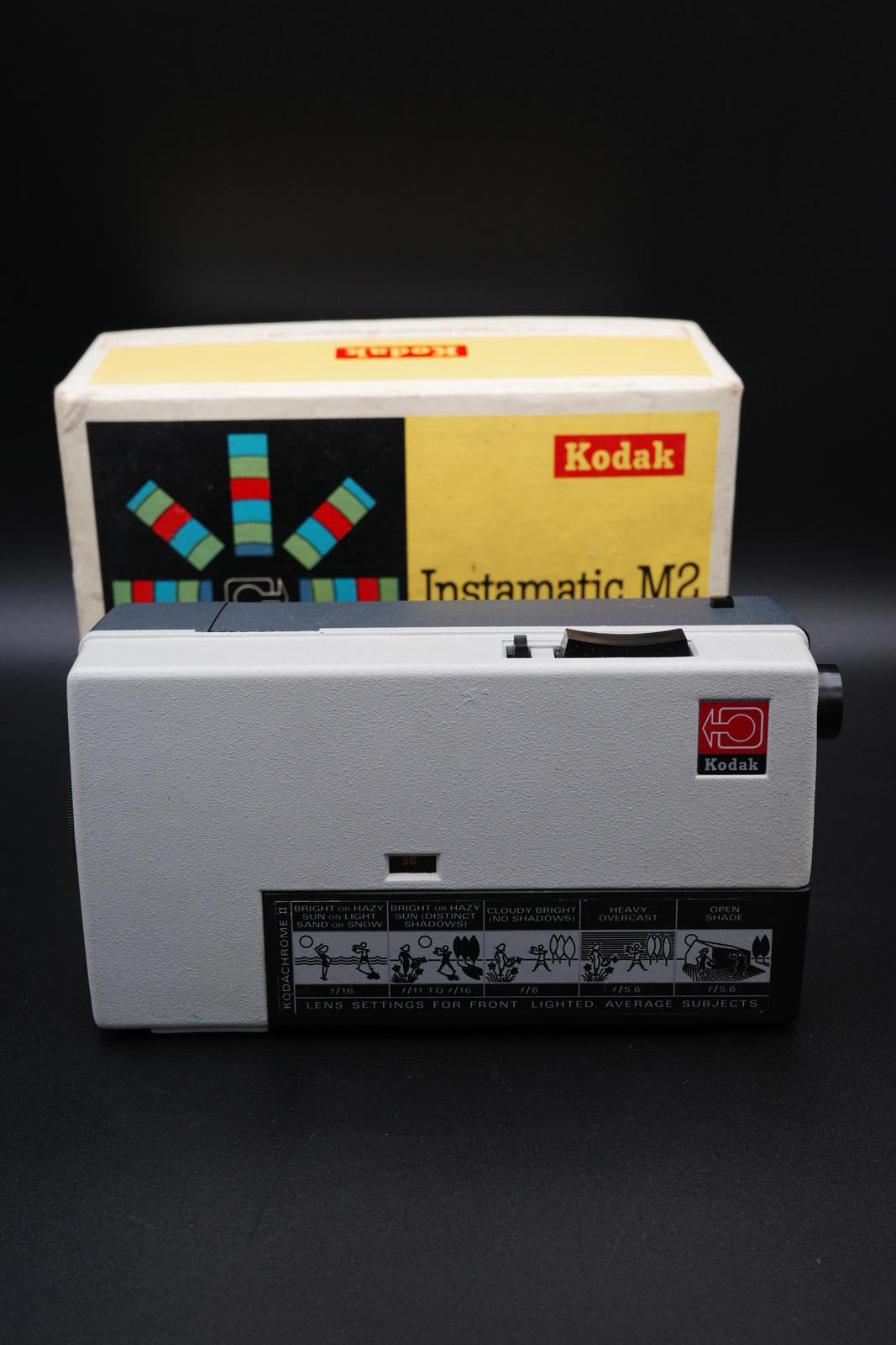 Vintage Kodak Instamatic M2, The First Super 8 Camera With Box Tested & Working