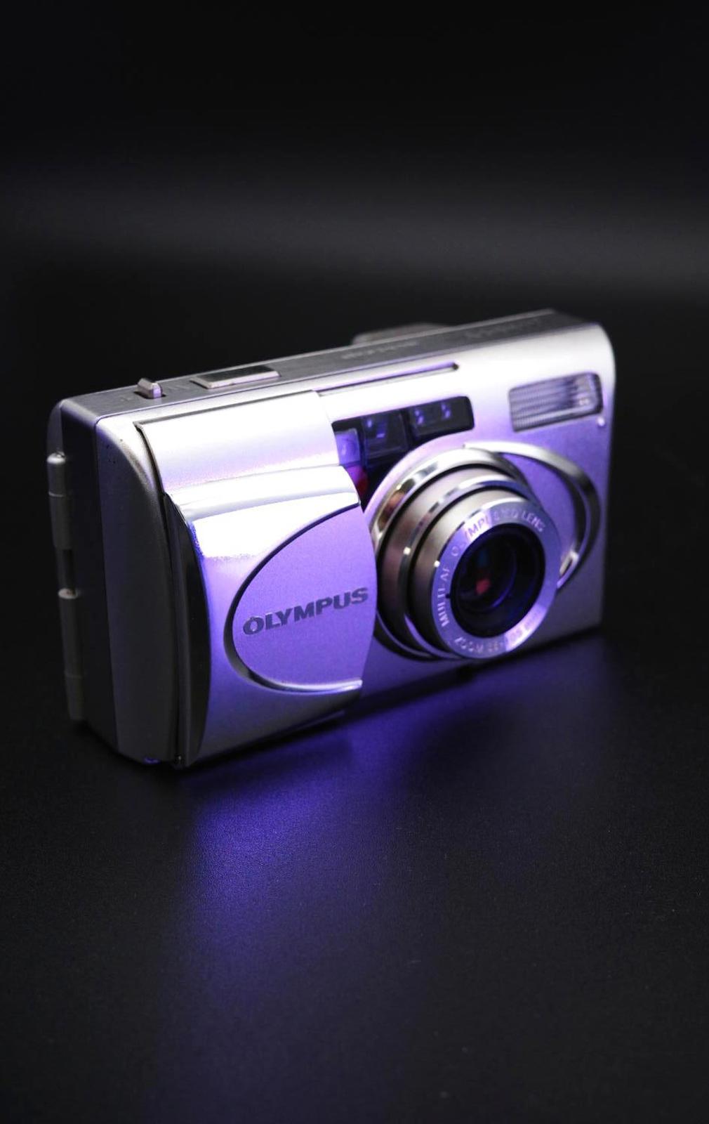 Olympus MJU Metal U V 35mm film Compact Camera - 38-105mm Working