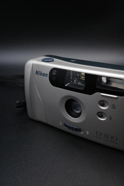 Vintage Nikon EF 300 35mm Compact Film Camera Tested & Working