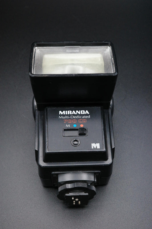 Vintage Miranda 700CD Multi Dedicated Flash Gun Fits Olympus Canon 35mm