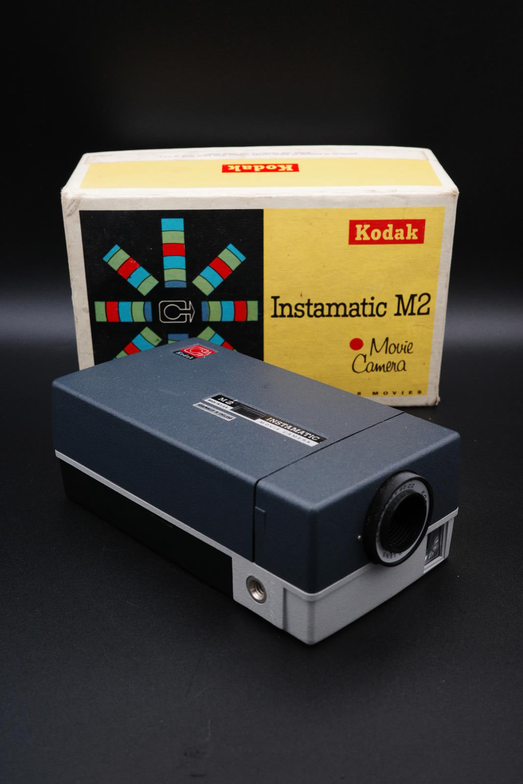Vintage Kodak Instamatic M2, The First Super 8 Camera With Box Tested & Working