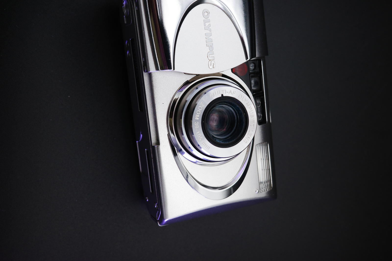 Olympus MJU Metal U V 35mm film Compact Camera - 38-105mm Working
