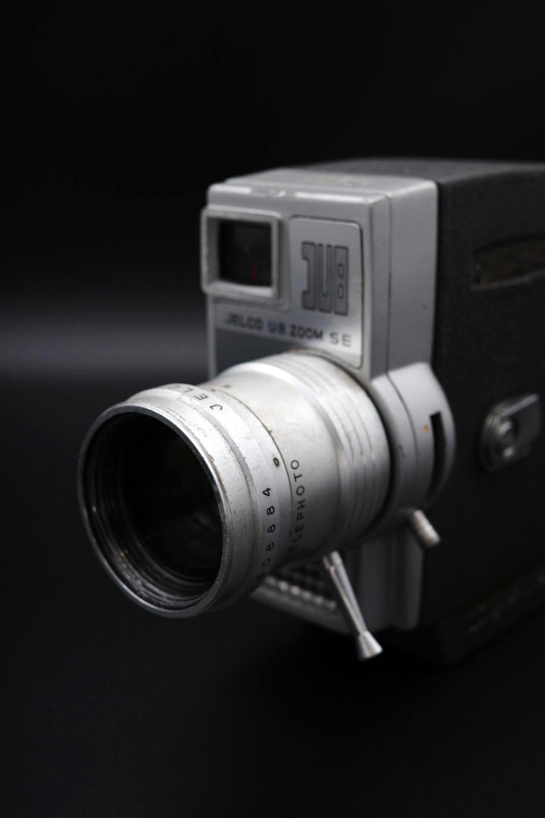 Jelcou 8 Zoom SE 8mm Camcorder – Vintage 1960's Home Movie Camera – Untested